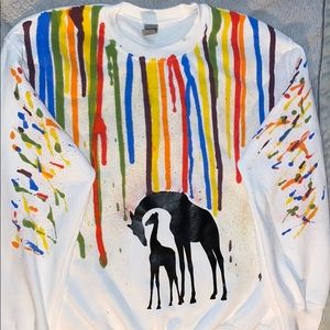 Unique Wearable Art- sweatshirt